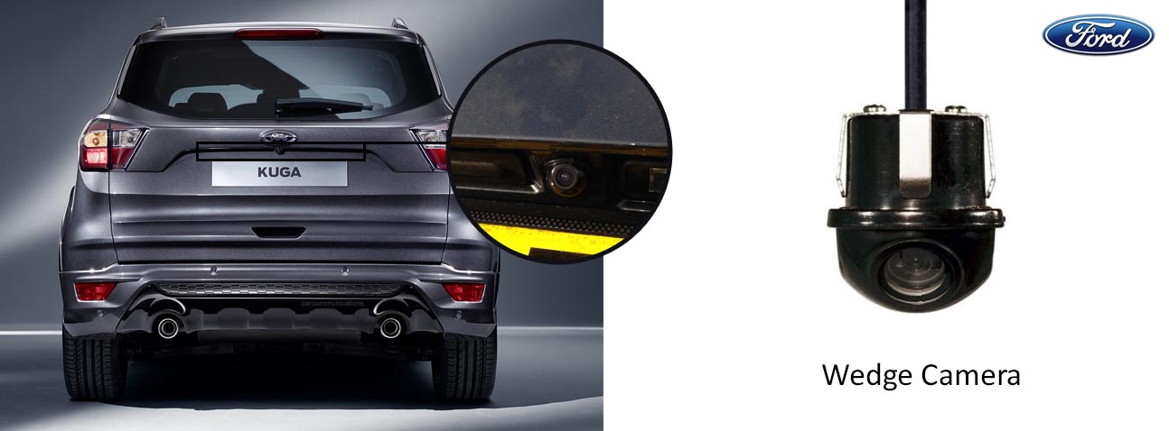 ford kuga reversing rear view wedge camera